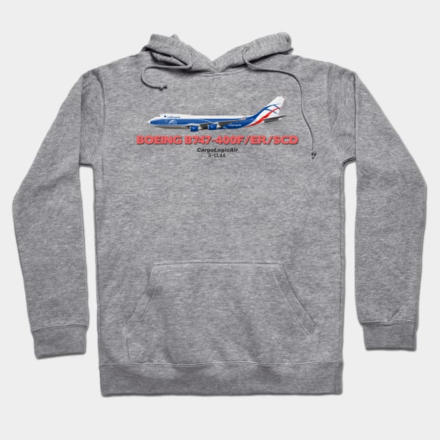 Boeing B747-400F/ER/SCD - CargoLogicAir Hoodie by TheArtofFlying